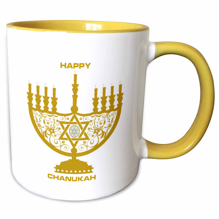 image of 11oz Two-Tone Yellow Mug